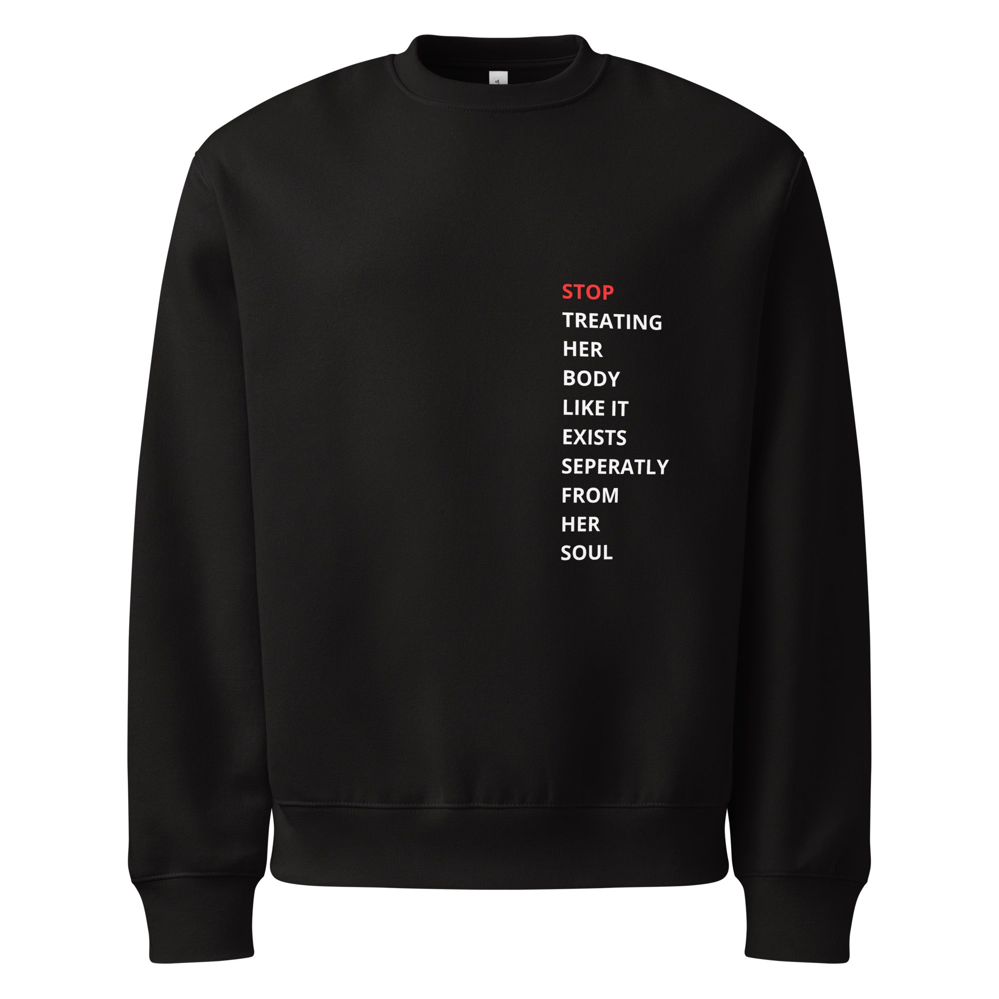 Oversized-Sweatshirt aus schwerer Baumwolle